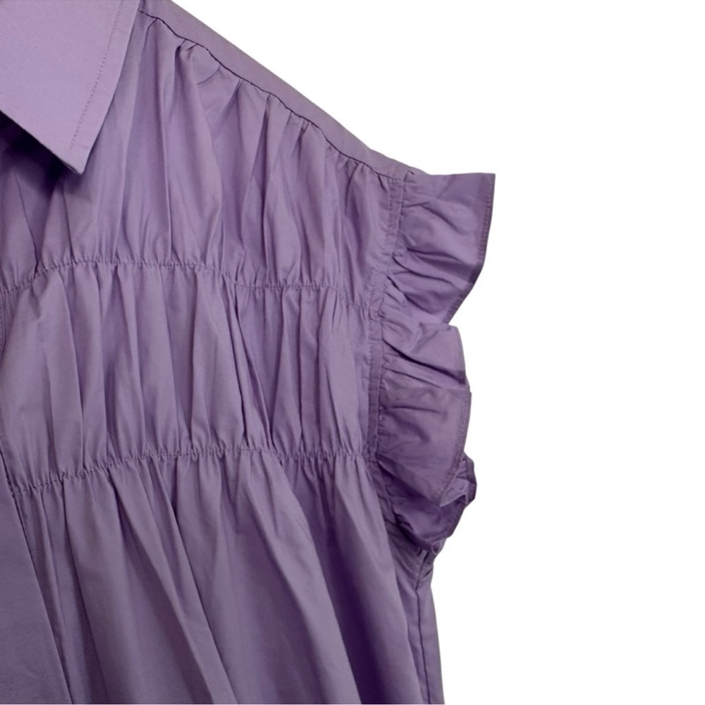 AVARA Lisa Smocked Button Up Dress - Picture 4 of 6